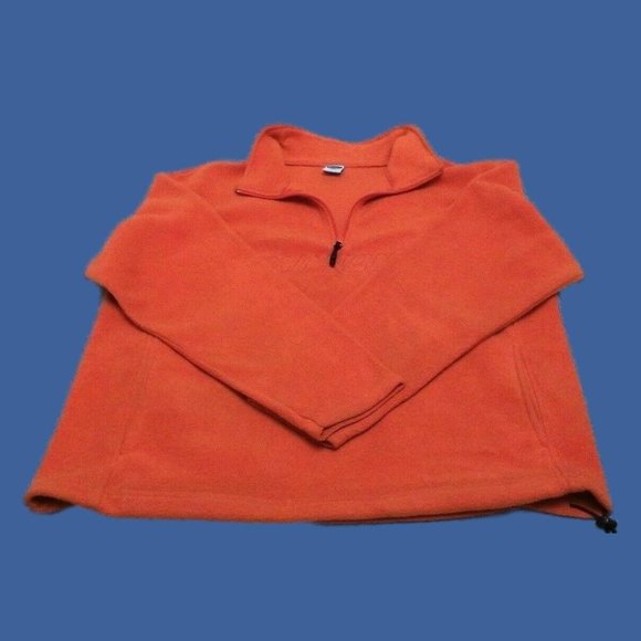 Old Navy Unisex Coat/Jacket Winter Fleece Top Zip Bottom Pull Close Orange Sz XL - Picture 13 of 16